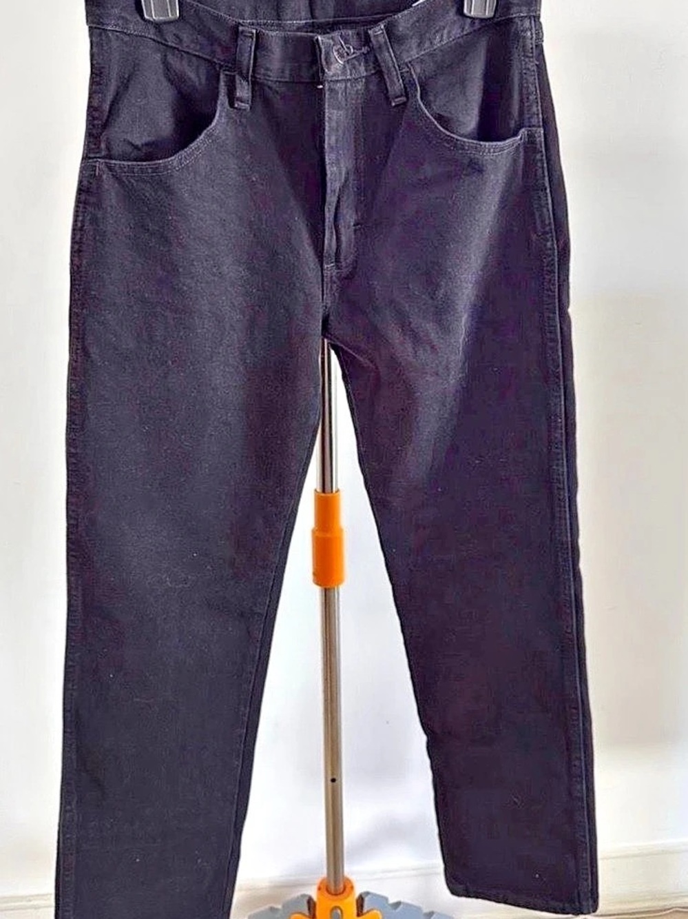 Rustler Classic Rigid Black Jeans Straight Leg Black Jeans
